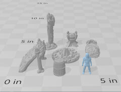 Ice Tribe Scatter - DND & Wargaming Terrain - EC3D Wilds of Wintertide, Fantasy, Snow, Arctic, Cold, scatter scenery, Pathfinder 2E, Fantasy-2