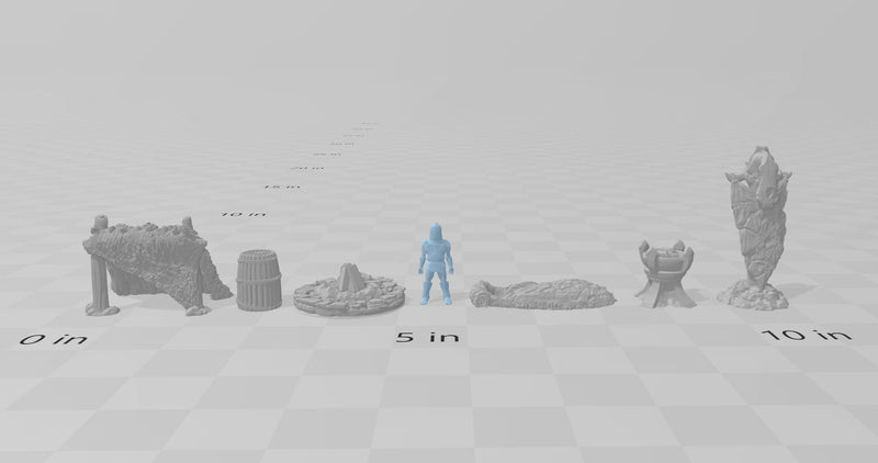 Ice Tribe Scatter - DND & Wargaming Terrain - EC3D Wilds of Wintertide, Fantasy, Snow, Arctic, Cold, scatter scenery, Pathfinder 2E, Fantasy-4