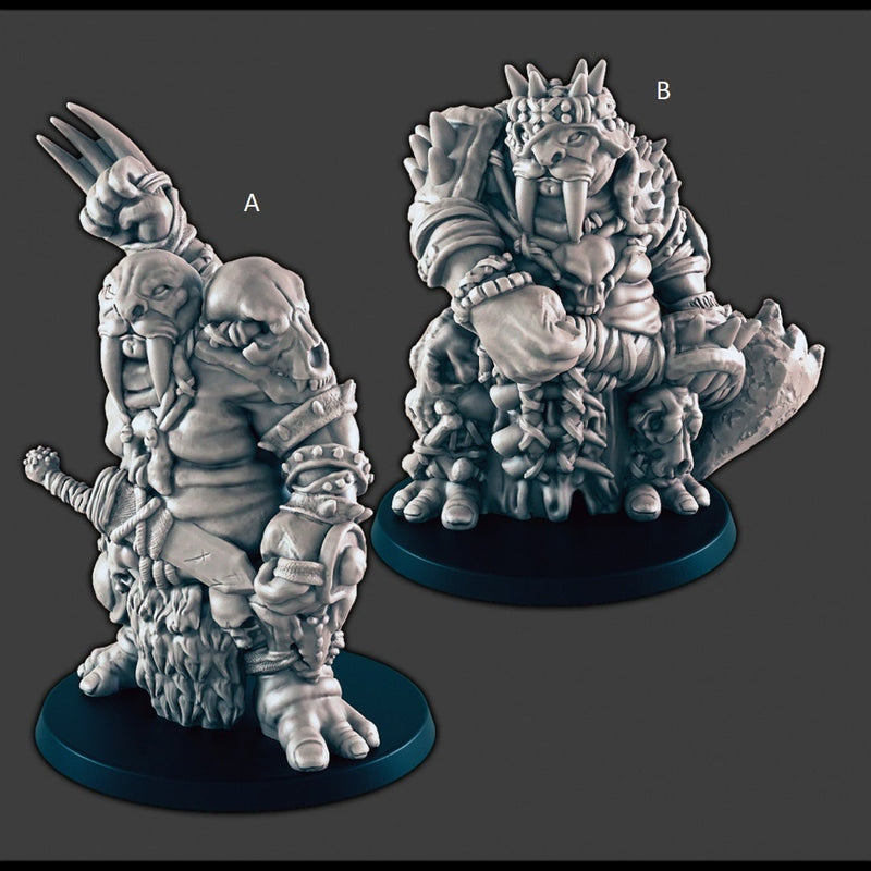 Walrus Folk - DnD miniature | Animal | Monster | Cold | Arctic | 32mm | Pathfinder | Fantasy | Wargaming | Frostgrave-1