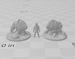 Armored Sabertooth / Battlecats - DND mini - EC3D Wintertide, Winter Miniature | Animal | 5E 2E | Ice | Cat | Snow | Arctic | Pathfinder-2