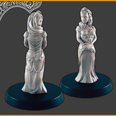 Desert Royals / Nobles -DND mini, EC3D Scorching Sands, Desert Miniatures | Commoner | Eastern | Prince | Princess | Sultan | Vizier | Human-3