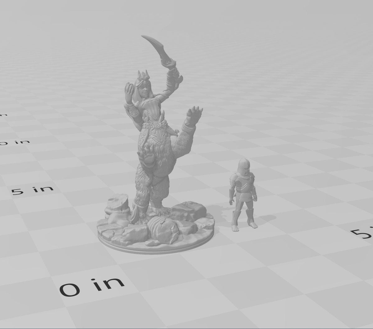 Lamia - DND mini, EC3D Scorching Sands, Desert Miniatures | Cat | Pyramid | Oasis | Eastern | Arabian | Sand | Large | Boss | Legendary-2