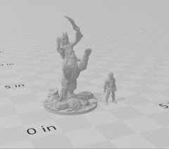 Lamia - DND mini, EC3D Scorching Sands, Desert Miniatures | Cat | Pyramid | Oasis | Eastern | Arabian | Sand | Large | Boss | Legendary-2