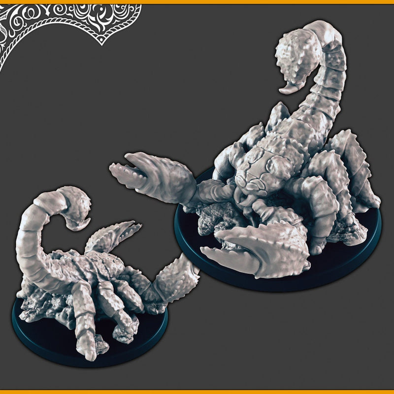 Desert Animals - DND mini, EC3D Scorching Sands, Desert Miniatures | Giant Scorpion | Vulture | Scarabs | Beetle Swarm | Viper | Insects-4