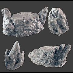 Icy and Wintery Scenery - DND & Wargaming Terrain - EC3D Wilds of Wintertide, Snow, Arctic, Cold, scatter scenery, Pathfinder 2E, Fantasy-2
