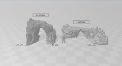 Wintry / Icy Bridge and Archway - DND & Wargaming Terrain - EC3D Wilds of Wintertide, Snow, Arctic, scatter scenery, Pathfinder 2E, Fantasy-3