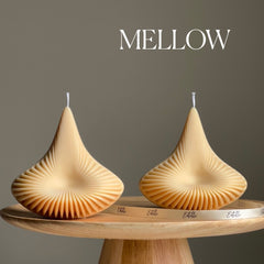 Handmade Ribbed Pyramid Soy Candle | Unique Home Decor-4