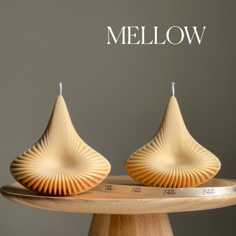 Handmade Ribbed Pyramid Soy Candle | Unique Home Decor-4