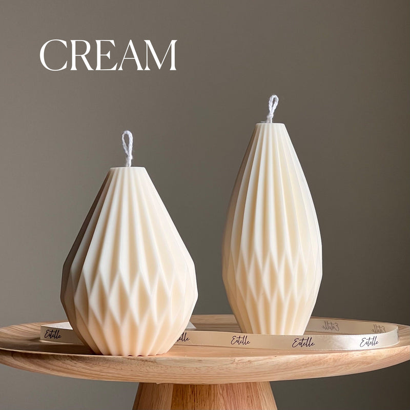 Origami Lantern Candle: Sculptural Soy Wax Candle, Minimalist Decor-3