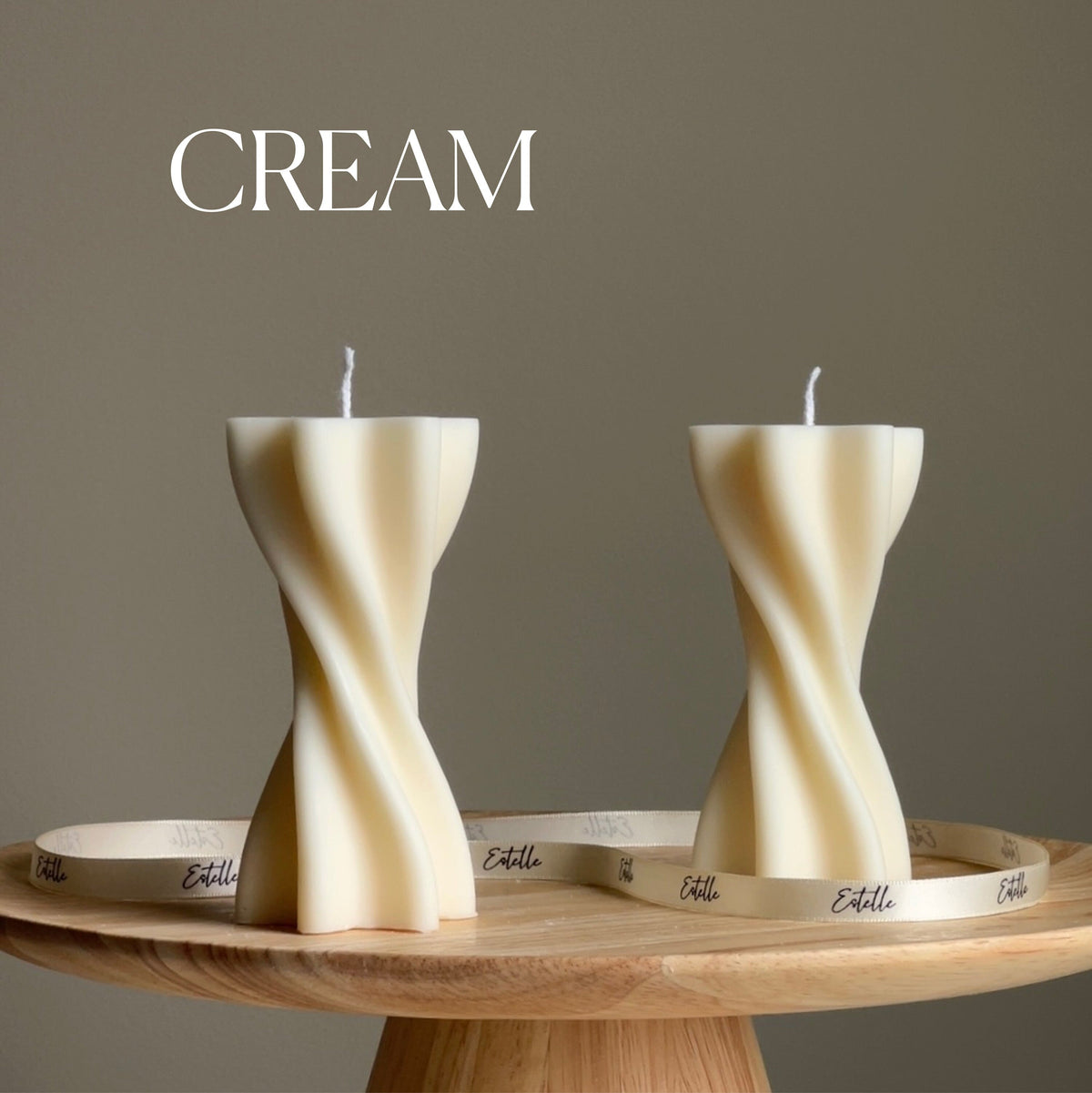 Handmade Wavy Soy Wax Pillar Candle | Home Decor-2