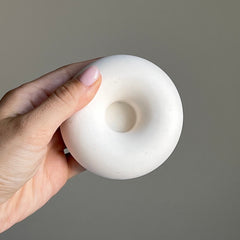 Donut Jesmonite Candlestick Holder: Minimalist Wedding Decor-3