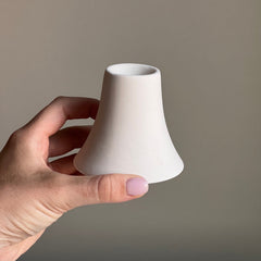 Round Jesmonite Candlestick Holder: Minimalist Table Decor-3