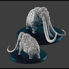 Armored / Regular Mammoth - DND mini - EC3D Wintertide, Winter Miniature | Elephant | Animal | Cold | 32mm | Snow | Arctic | Pathfinder-3