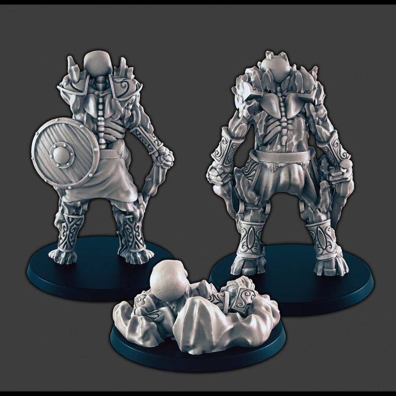 Frost / Frozen Skeletons - DND mini - EC3D Wintertide, Winter Miniature | Monster | Cold | 32mm | Snow | Arctic | Undead | Necromancer-2