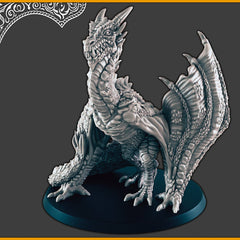Wyvern mini - DND mini, EC3D Scorching Sands, Desert Miniatures | Dragon | Oasis | Huge | Lich | Eastern | Pathfinder-3