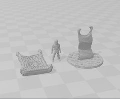 Magic Carpet  - DND mini, EC3D Scorching Sands, Desert Miniatures | Fl,ying Rug | Large | Enchanted | Eastern | Pathfinder | Oasis | Dunes-3
