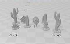 Desert Plants and Cactii - 28mm DND Terrain, EC3D Scorching Sand, Desert Scenery | Cactus | Dunes | Scatter | Pathfinder | Wargaming Oasis-3