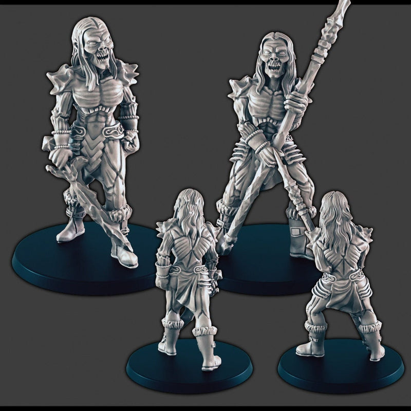 Frost Wights - DND mini - EC3D Wintertide, Winter Miniature | Skeleton | Undead | Lich | Ice | Lich | Minion | Snow | Arctic | Pathfinder |-1