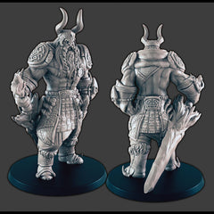 Frost Giants - DND mini - EC3D Wintertide, Winter Miniature | Male and Female | Giant | 5E 2E | Ice | Huge | Snow | Arctic | Pathfinder-4