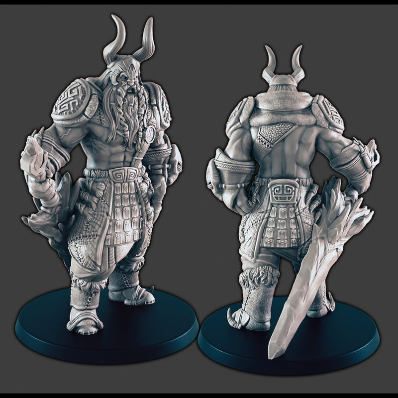 Frost Giants - DND mini - EC3D Wintertide, Winter Miniature | Male and Female | Giant | 5E 2E | Ice | Huge | Snow | Arctic | Pathfinder-4