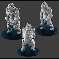 Armored Bear - DND mini - EC3D Wintertide, Winter Miniature | Animal | 5E 2E | Ice | Ursine| Snow | Arctic | Pathfinder | Druid Form-2