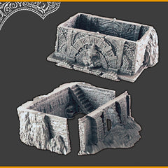 Desert Tomb - DND and Wargaming Terrain, EC3D - Desert Miniatures | Temple | Sand  | Dunes, Scatter Scenery, Pathfinder-2