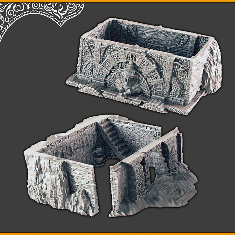 Desert Tomb - DND and Wargaming Terrain, EC3D - Desert Miniatures | Temple | Sand  | Dunes, Scatter Scenery, Pathfinder-2