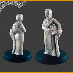 Desert Commoners / Streetfolk - DND mini - EC3D Scorching Sands, Desert Miniatures | Villager | Inn | Eastern | Female | Male | Beggar |-2