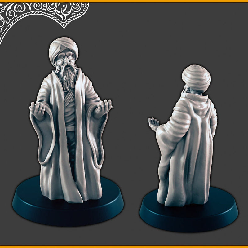 Desert Commoners / Streetfolk - DND mini - EC3D Scorching Sands, Desert Miniatures | Villager | Inn | Eastern | Female | Male | Beggar |-3