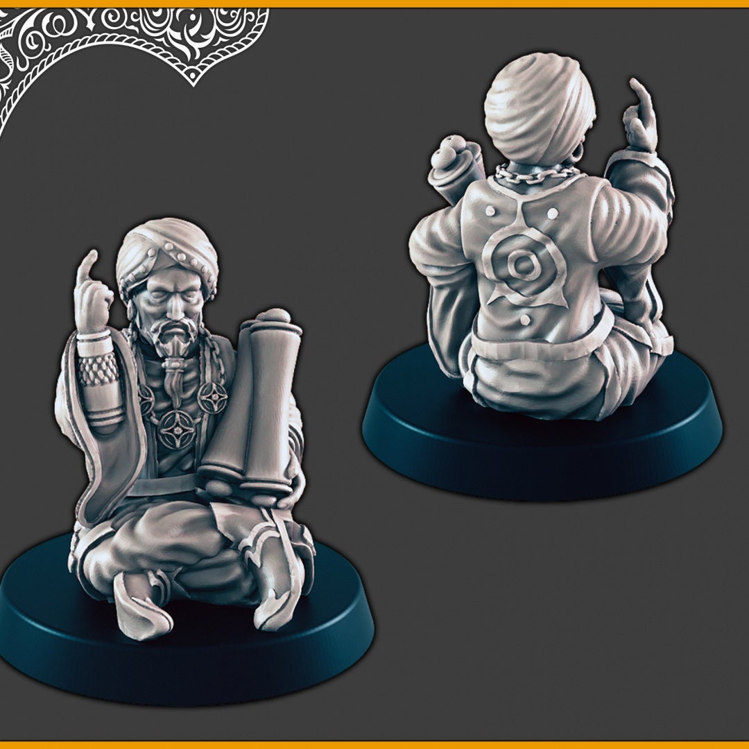 Desert Commoners / Streetfolk - DND mini - EC3D Scorching Sands, Desert Miniatures | Villager | Inn | Eastern | Female | Male | Beggar |-5
