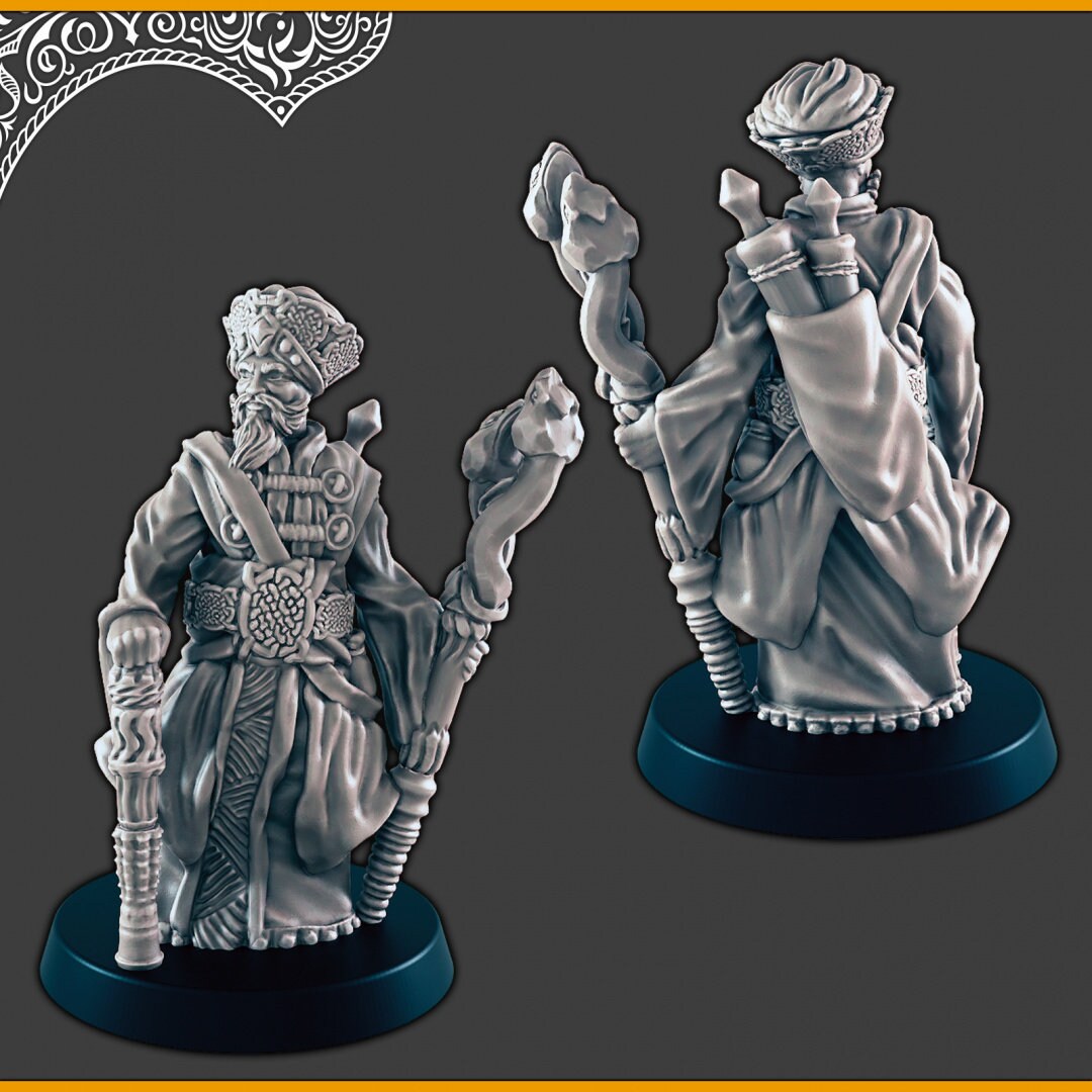 Desert Royals / Nobles -DND mini, EC3D Scorching Sands, Desert Miniatures | Commoner | Eastern | Prince | Princess | Sultan | Vizier | Human-5