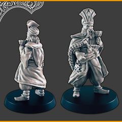 Desert Royals / Nobles -DND mini, EC3D Scorching Sands, Desert Miniatures | Commoner | Eastern | Prince | Princess | Sultan | Vizier | Human-6