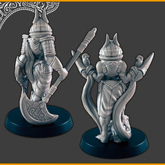 Anubis-kin / Jackalware Warriors - DND mini, EC3D Scorching Sands, Desert Miniatures | Celestial | Beastmen | Monster | Sand | Jackal | God-2