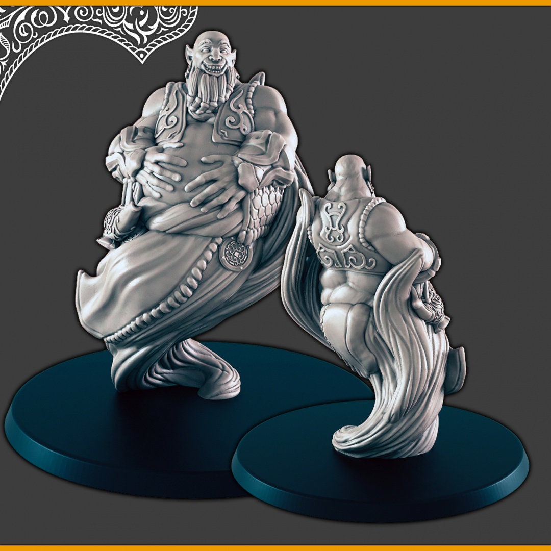 Elemental Djinn - DND mini, EC3D Scorching Sands, Desert Miniatures | Fire | Earth | Water | Air | Genie | Sand | Eastern | Djinni-2