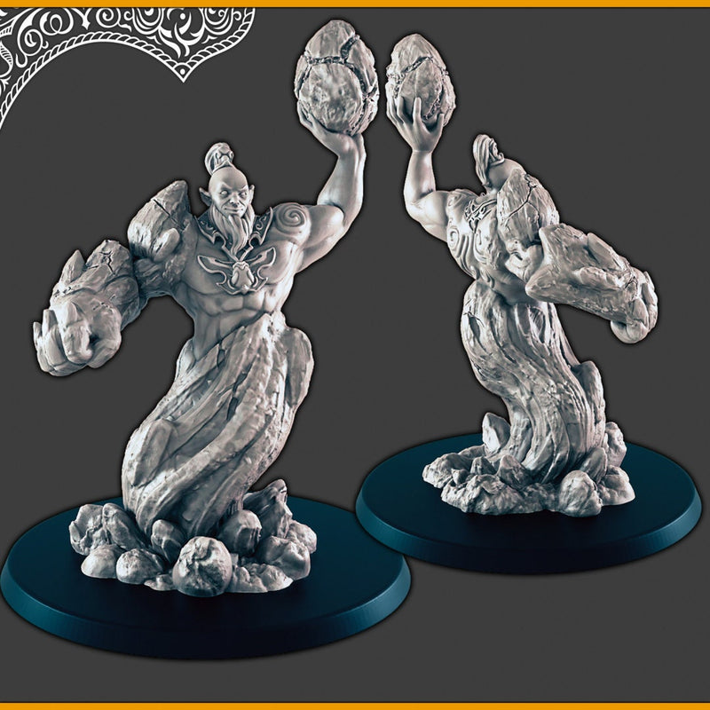 Elemental Djinn - DND mini, EC3D Scorching Sands, Desert Miniatures | Fire | Earth | Water | Air | Genie | Sand | Eastern | Djinni-5