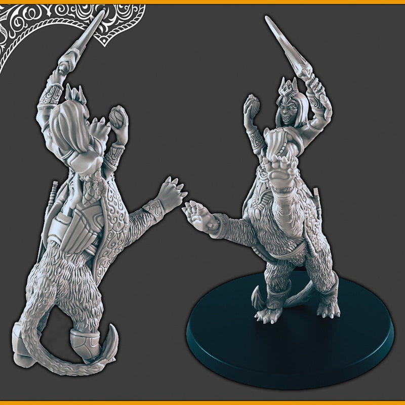 Lamia - DND mini, EC3D Scorching Sands, Desert Miniatures | Cat | Pyramid | Oasis | Eastern | Arabian | Sand | Large | Boss | Legendary-1