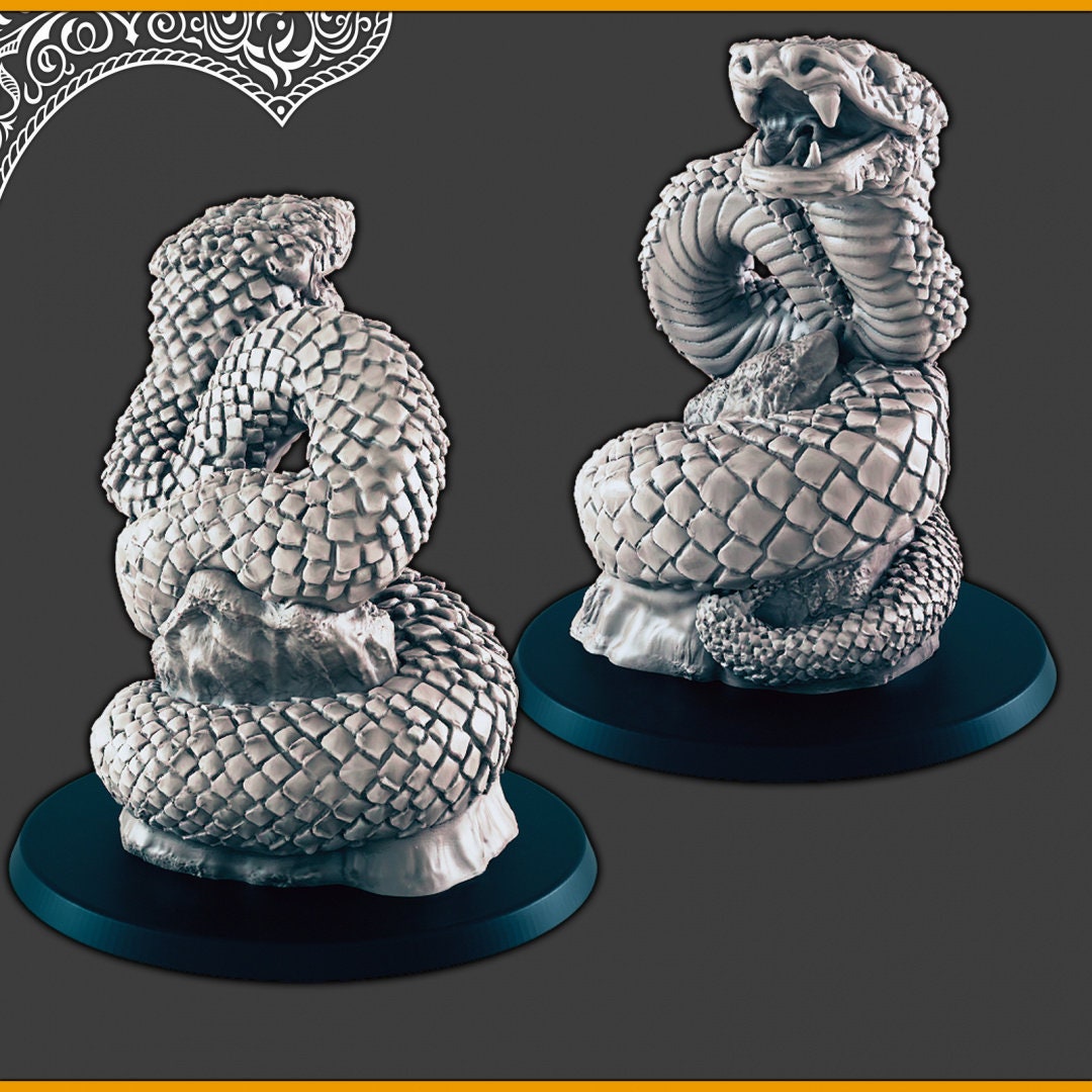 Desert Animals - DND mini, EC3D Scorching Sands, Desert Miniatures | Giant Scorpion | Vulture | Scarabs | Beetle Swarm | Viper | Insects-5