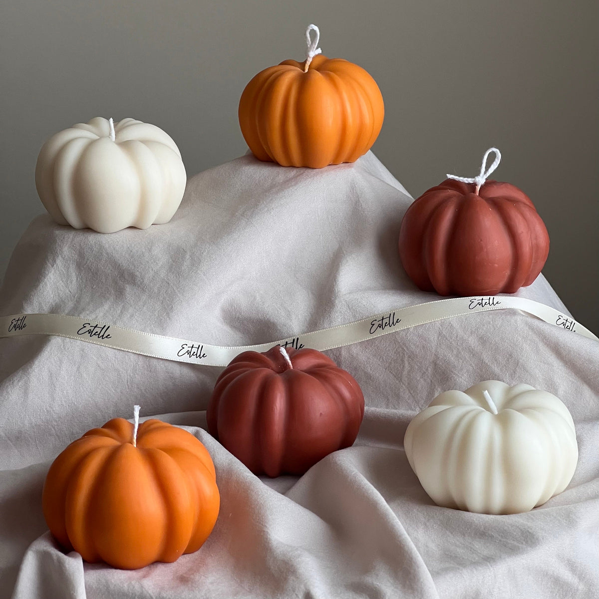 Handmade Autumn Pumpkin Soy Wax Candle: Halloween Decor-4
