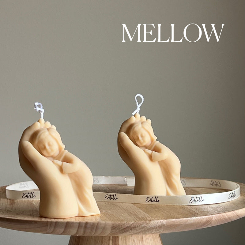 Handmade Baby In Hand Soy Wax Candle: Mother's Love Gift-4