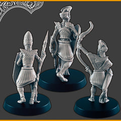 Undead Desert Warriors -  DND mini, EC3D Scorching Sands, Desert Miniatures | Necromancer | Skeleton | Undead | Lich | Eastern | Pathfinder-2