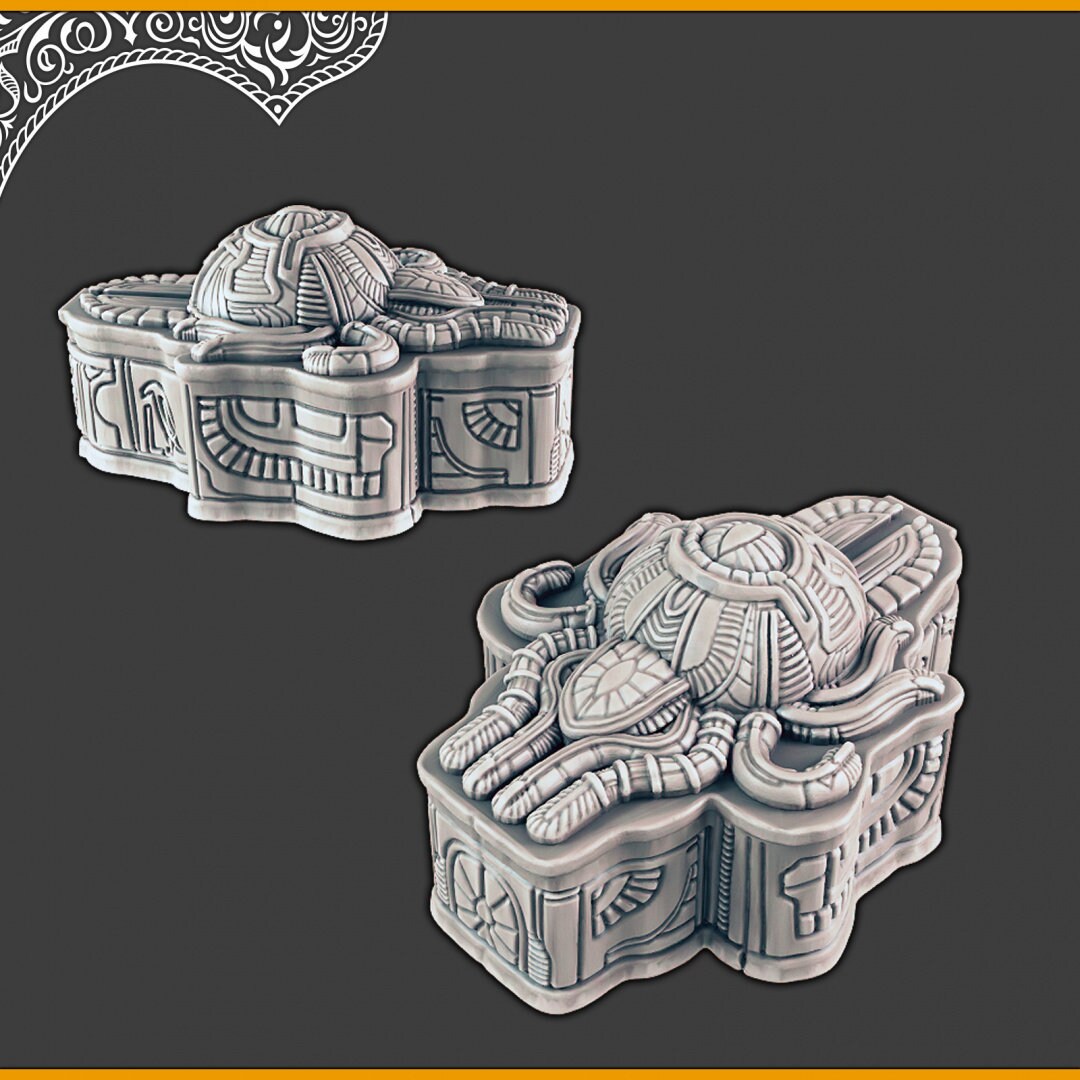 Undead / Mummy Eye Beast - DND mini, EC3D Scorching Sands, Desert Miniatures | Beholder | Spectator | Large | Lich | Eastern | Pathfinder-2