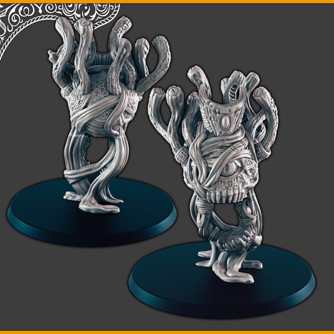 Undead / Mummy Eye Beast - DND mini, EC3D Scorching Sands, Desert Miniatures | Beholder | Spectator | Large | Lich | Eastern | Pathfinder-1