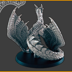 Wyvern mini - DND mini, EC3D Scorching Sands, Desert Miniatures | Dragon | Oasis | Huge | Lich | Eastern | Pathfinder-4