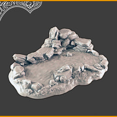 Desert Oasis - DND Terrain, EC3D Scorching Sands, Desert Miniatures | Eastern | Sand | Dunes | Scatter Scenery | Pathfinder | Wargaming-1