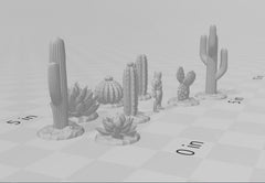 Desert Plants and Cactii - 28mm DND Terrain, EC3D Scorching Sand, Desert Scenery | Cactus | Dunes | Scatter | Pathfinder | Wargaming Oasis-4