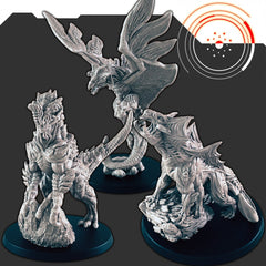 Sci-Fi Alien Beasties Set 1 - EC3D | Legion | Cyberpunk | Starfinder | Scifi | Predator | Futuristic | Raezzar | Judurian | Male | Female-1