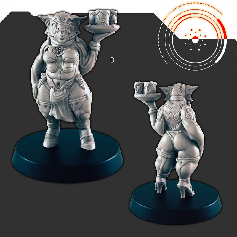 Sci-Fi Cantina Crew mini set - EC3D | Legion | Cyberpunk | Starfinder | Scifi | Futuristic | Cybernetic | Alien | Male | Female-5