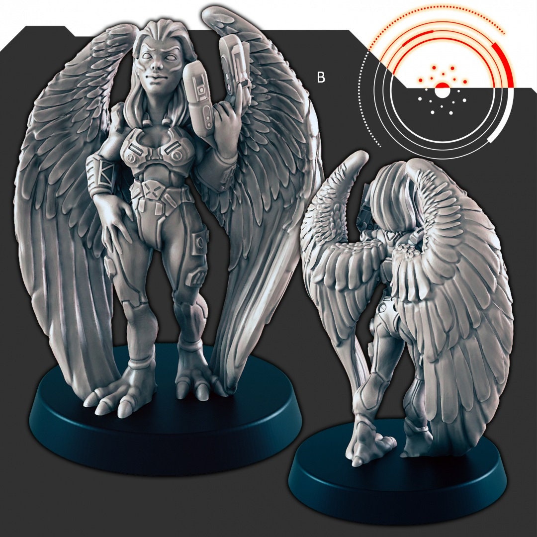 Sci-Fi Badass Ladies mini set - EC3D | Legion | Cyberpunk | Starfinder | Scifi | Cybernetic | Alien | Human | Female | Rogue | Bandit-3