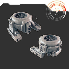 Sci-fi Factory and Repair Bots mini set - EC3D | Legion | Cyberpunk | Starfinder | Scifi | Futuristic | Robot | Drone | Repair | Mechanical-4
