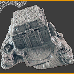 Sinking Tomb  - DND Terrain, EC3D Scorching Sands, Desert Miniatures | Temple | Sand  | Dunes | Scatter Scenery | Pathfinder | Wargaming-1